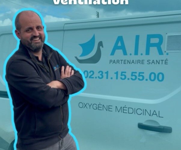 Jacky, technicien de suivi en ventilation chez A.I.R. Partenaire Santé.